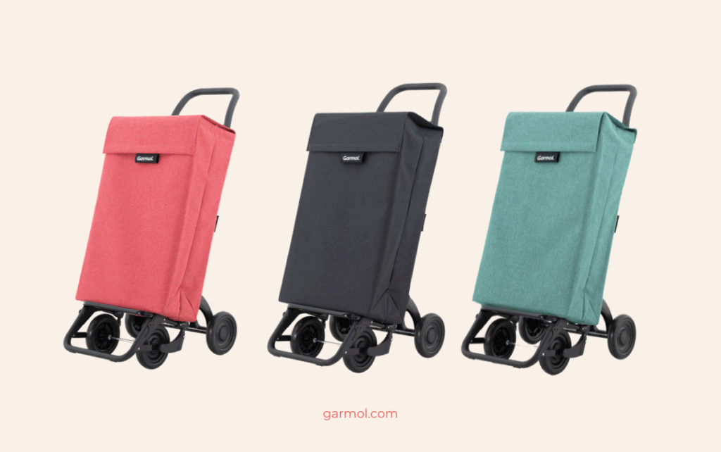 Descubre los carritos de la compra cuadrados de Garmol: máxima capacidad y comodidad. 2 Carritos de la compra cuadrado colores