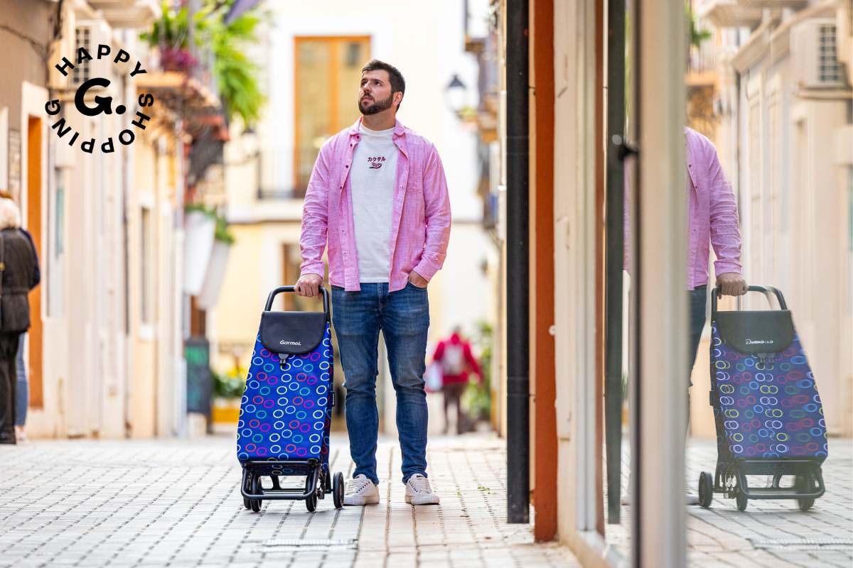 2025 11 19 Empujar o tirar sistema de ruedas carro compras Garmol shopping trolley Einkaufswagen chariot de courses