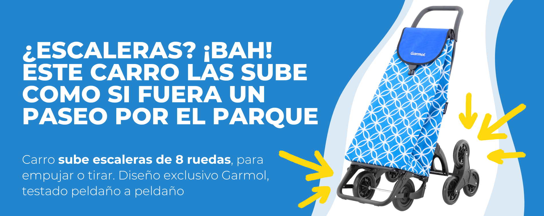 Carro sube escaleras Garmol carrito compra shopping trolley Einkaufswagen chariot de courses