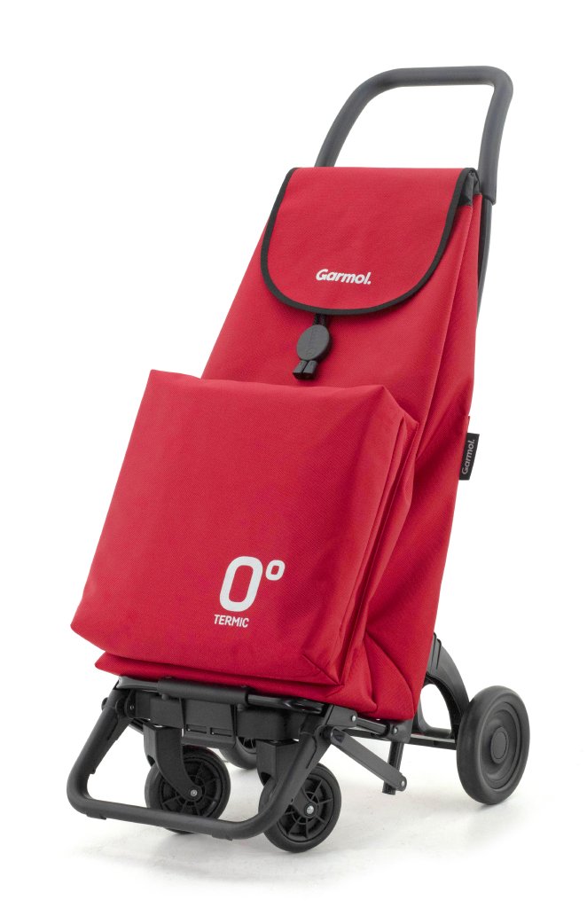 Shopping trolley with thermal bag for frozen food: the solution for shopping, picnics and getaways 4 8427080066474 218 Travel termico rojo garmol carro compras shopping trolley einkaufswagen chariot de courses